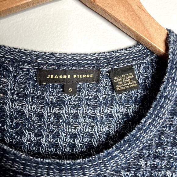 Jeanne Pierre Blue Crew Neck Sweater - Picture 3 of 4